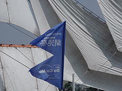 日本丸帆を広げる(12k) 30日撮影